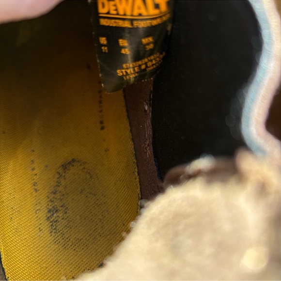 Dewalt Steel Toe Safety Work Boots Radial Brown Leather Excellent Men Size 11 - Picture 7 of 7